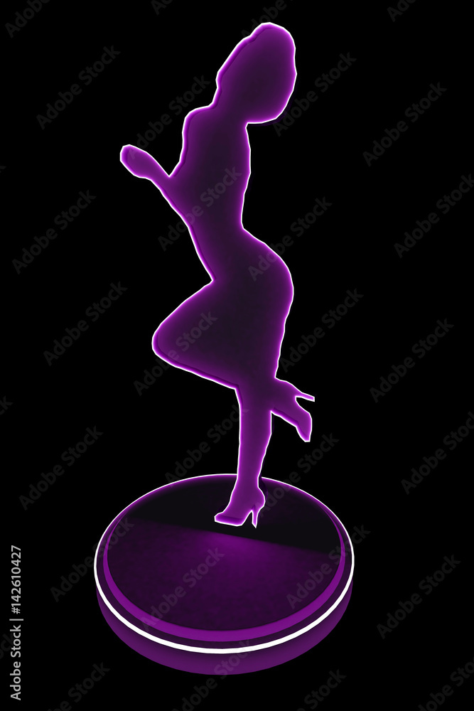 sexy dancer silhouette