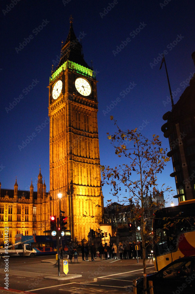 Big Ben by night, London. Great Britain