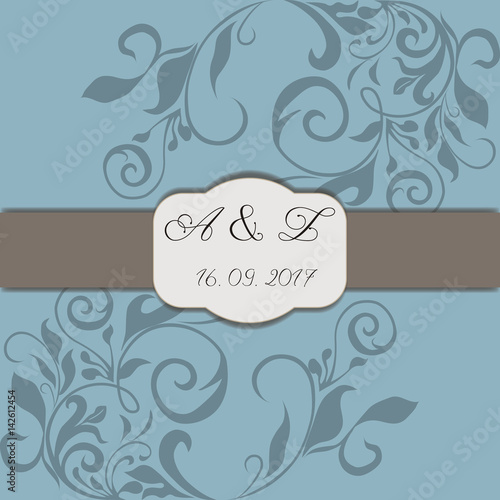 Wedding invitation illustration