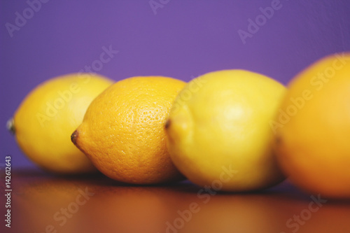 Background with lemons