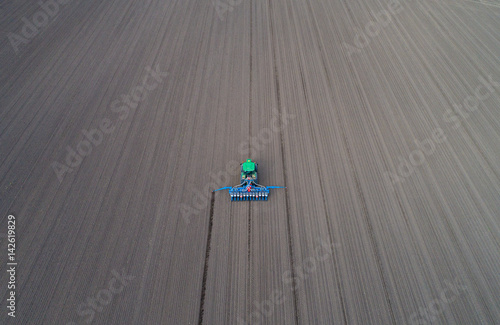 Luftbild Traktor