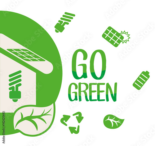 go green environment ecology concept vector illustration eps 10