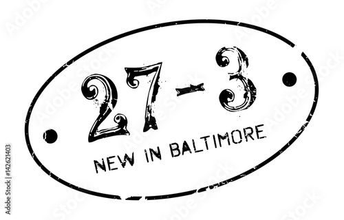 New In Baltimore rubber stamp. Grunge design with dust scratches. Effects can be easily removed for a clean, crisp look. Color is easily changed.