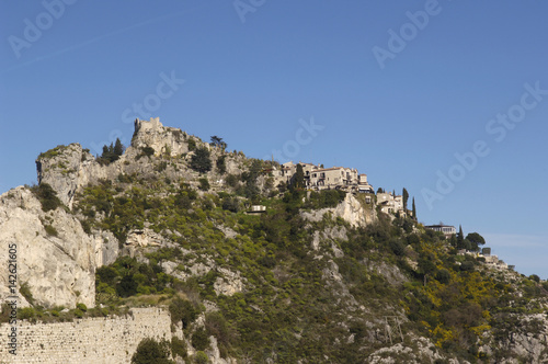 mountain view from the village of Eze, French Riviera © curto
