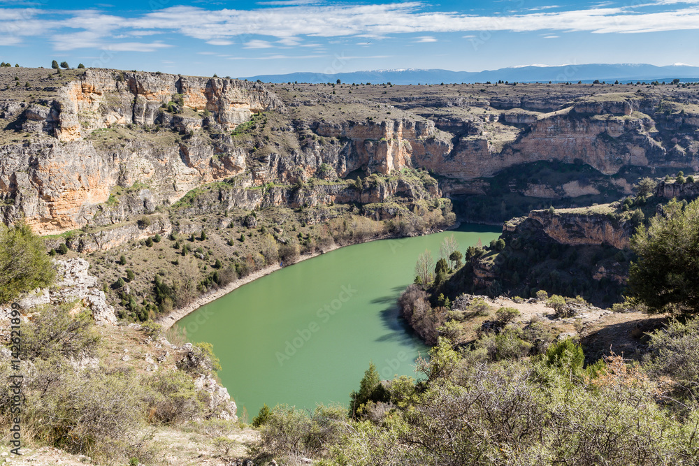 Natural park of the Duratón Sickles in Segovia, Spain Natural park of the Duratón Sickles in Segovia, Spain