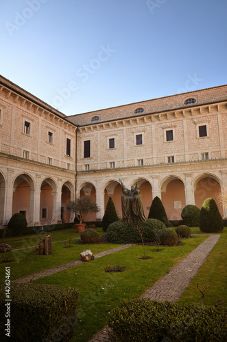 Montecassino Abbey, religious and historic destination in Cassino. Italy