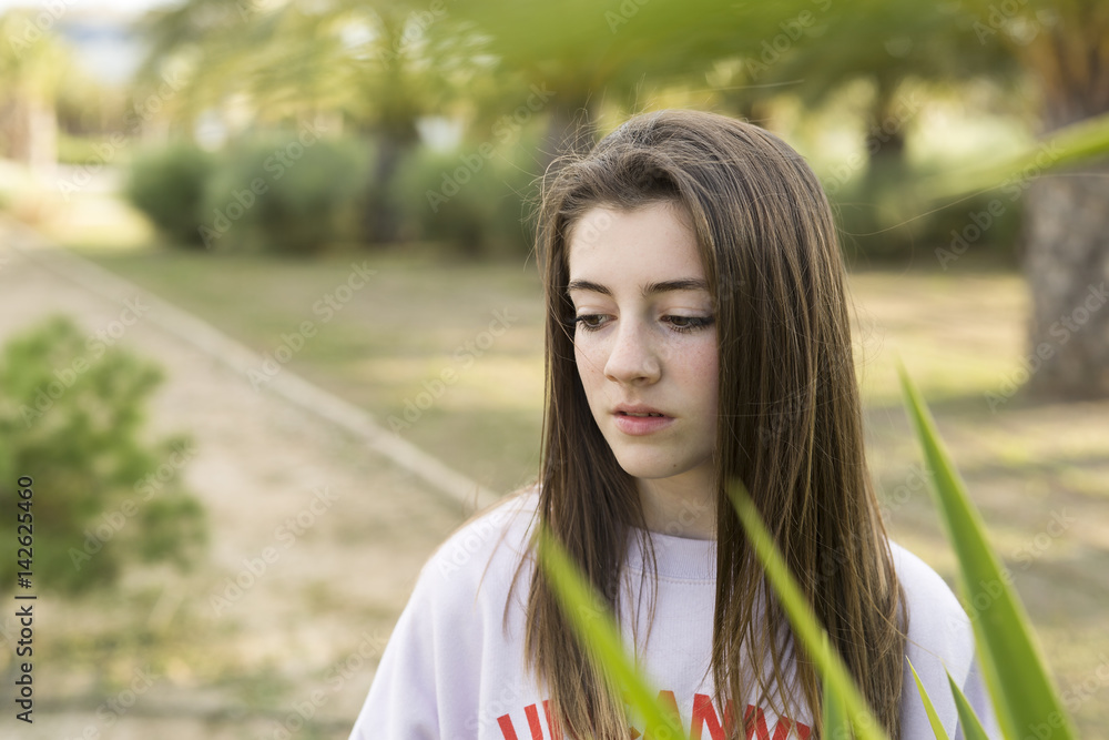 Portrait of a young 15 year old teenager Portrait of a young 15 year old teenager