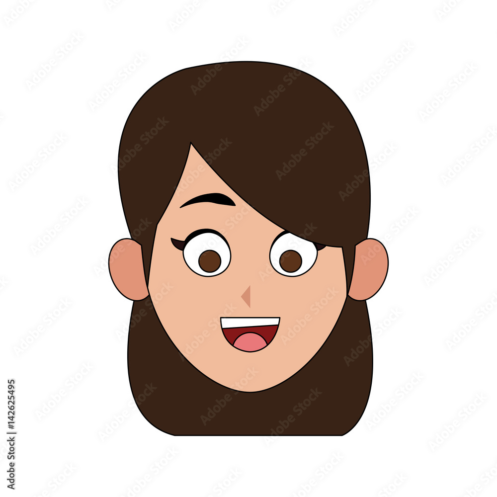 Obraz premium happy pretty woman icon image vector illustration design 