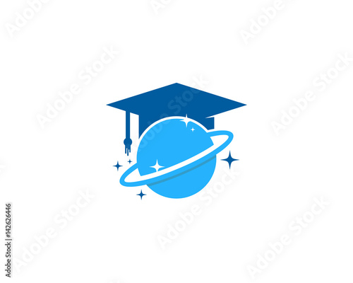 Planet Education Icon Logo Design Element
