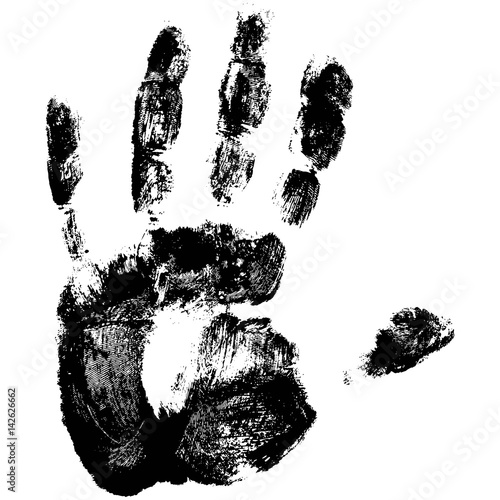 handprint human hand, scann...