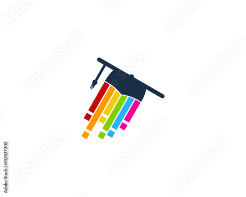 Colorful Education Icon Logo Design Element