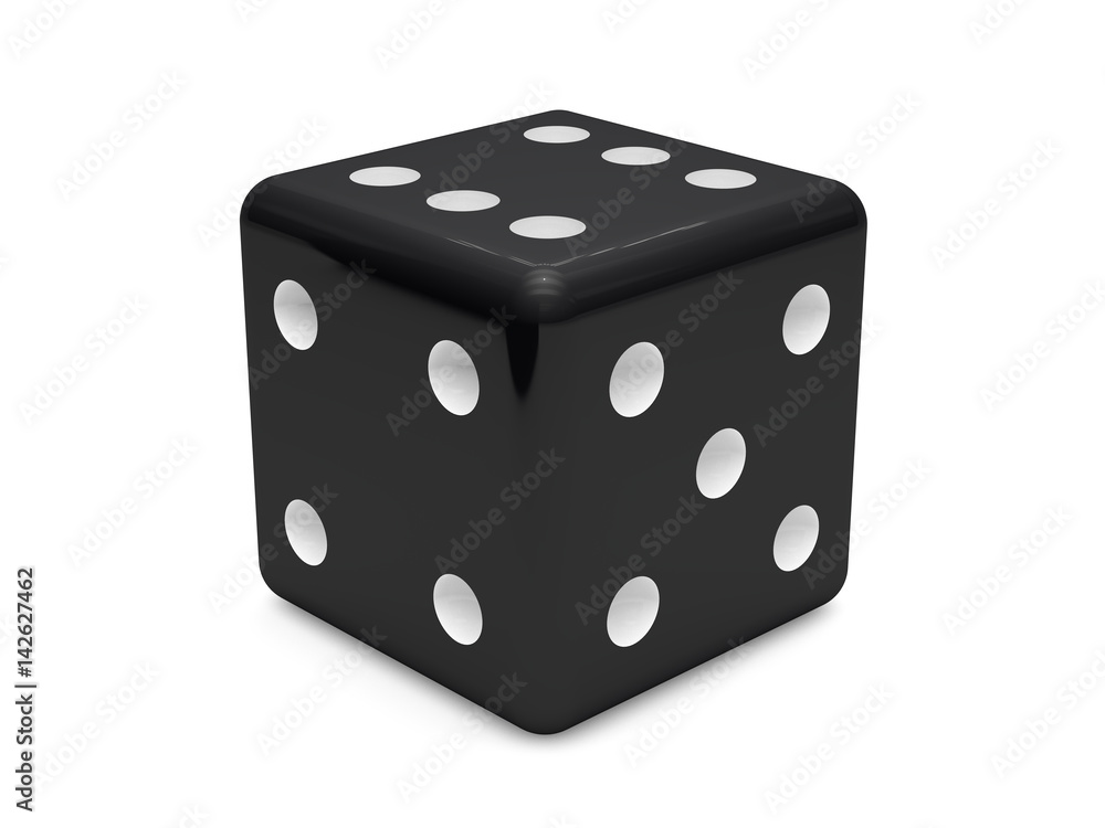 Casino dice isolated on white, 3d rendering Casino dice isolated on white, 3d rendering