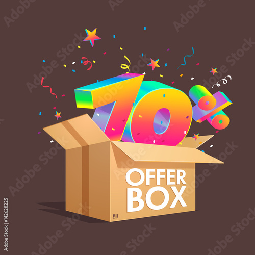 Offer box with specials discounts