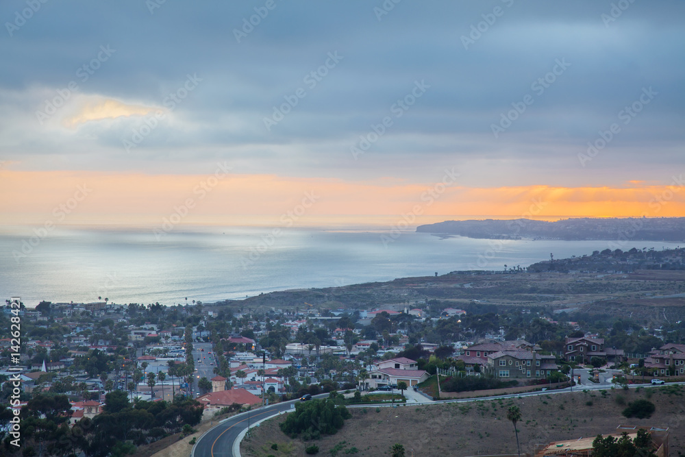 View from the mountain on San Clemente