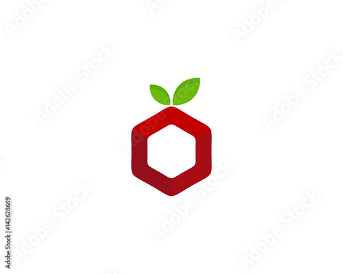 Fruit Box Icon Logo Design Element