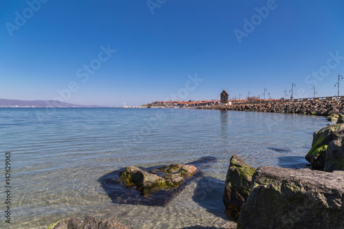 Panoramic view to the old town of Nessebar © niki spasov