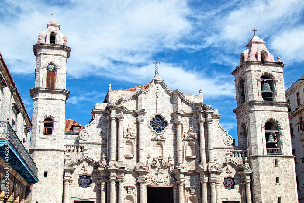 Cathedral of the Virgin Mary of the Immaculate Conception in Havana Cuba.