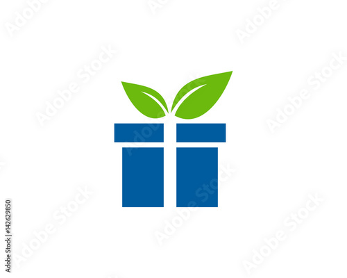 Nature Gift Icon Logo Design Element