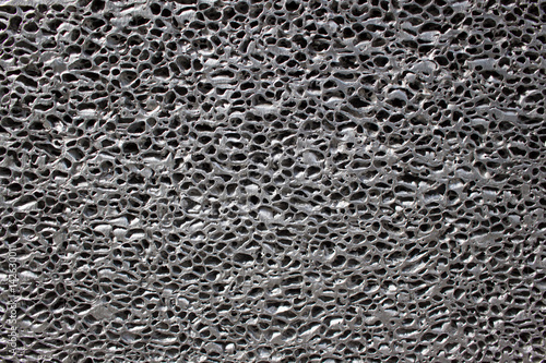 Porous surface. Metallic background