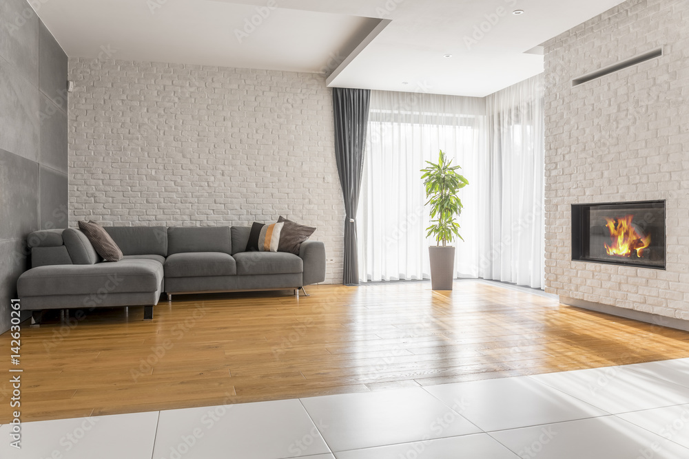 Fancy living room with sofa Fancy living room with sofa