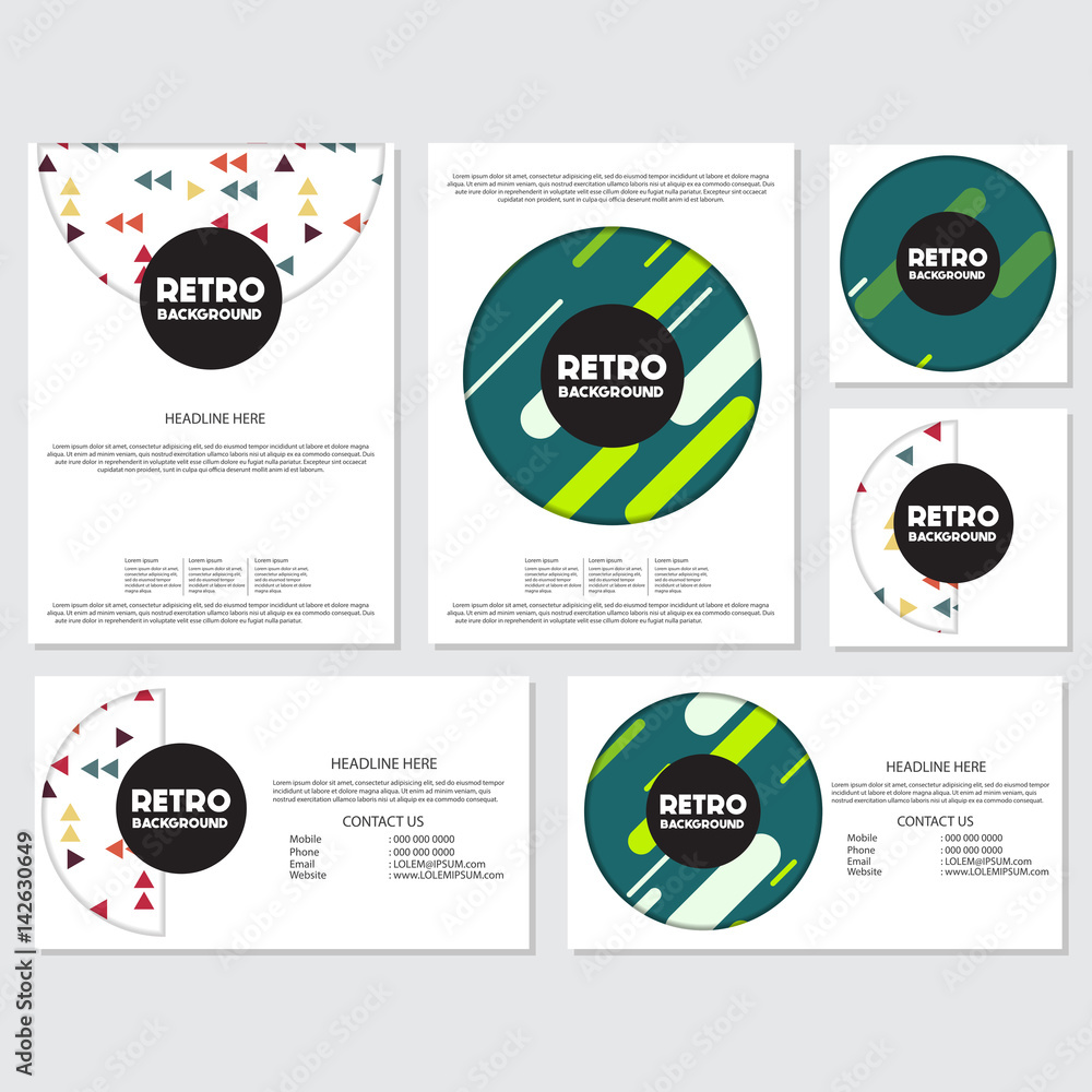 Naklejka premium fresh background flyer style background Design Template