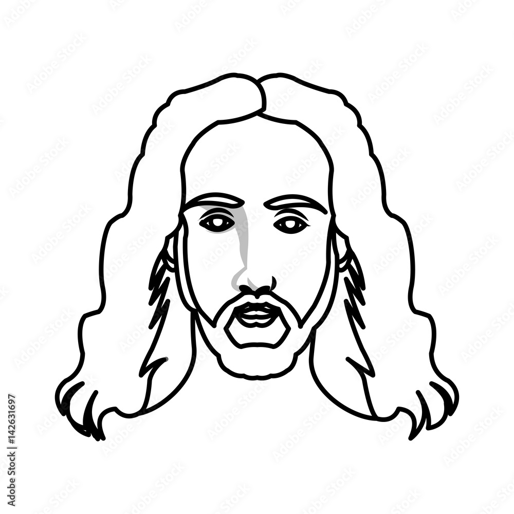 man with long hair beard icon image vector illustration design man with long hair beard icon image vector illustration design