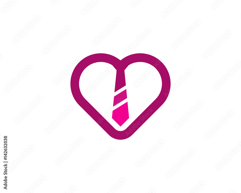 Love Job Icon Logo Design Element Love Job Icon Logo Design Element