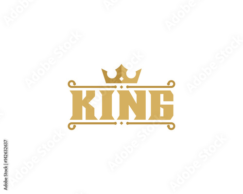 King Lettermark Icon Logo Design Element