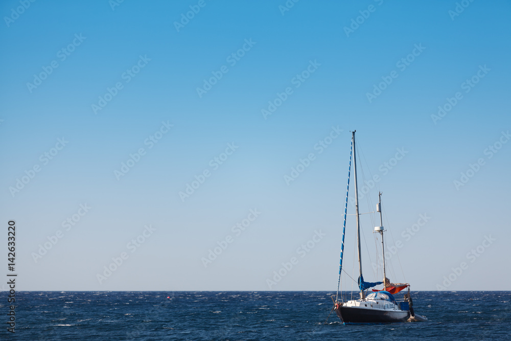 Yacht in th sea