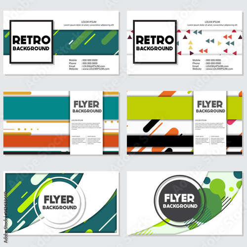 fresh background flyer style background Design Template