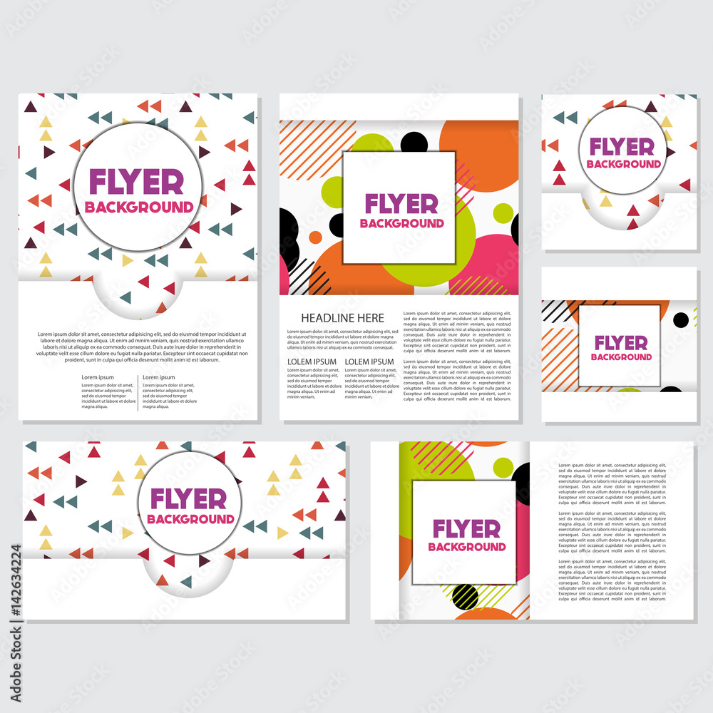 fresh background flyer style background Design Template