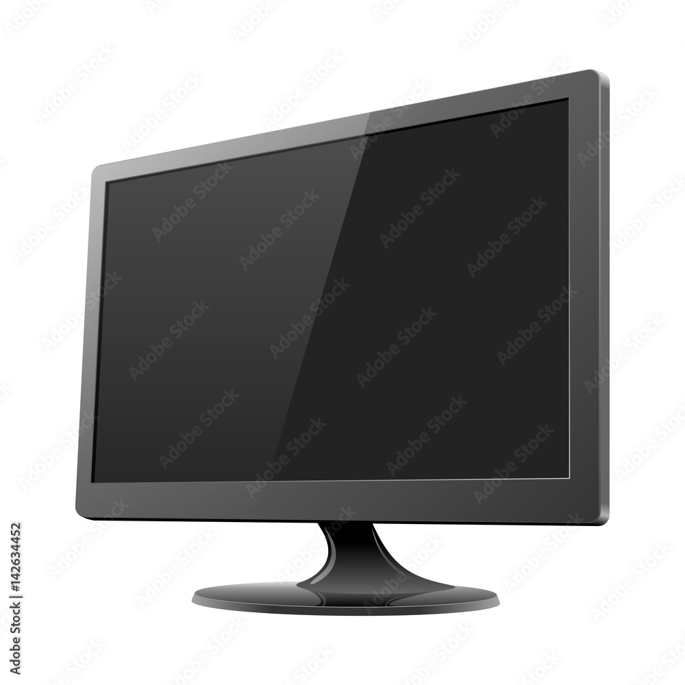 Computer monitor mockup vector illustration Computer monitor mockup vector illustration