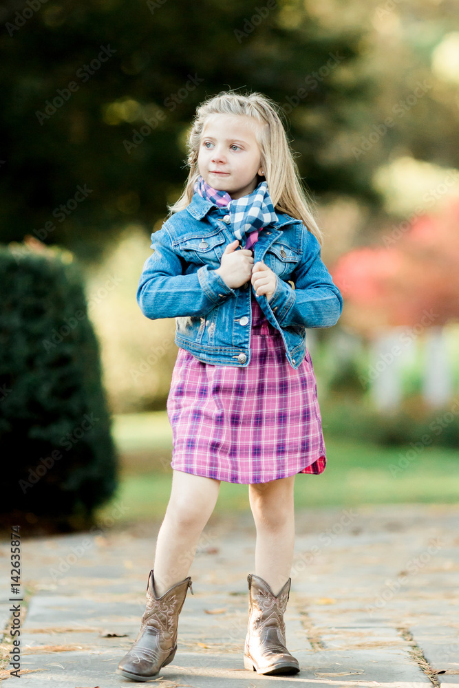 Fototapeta premium Young Caucasian Girl