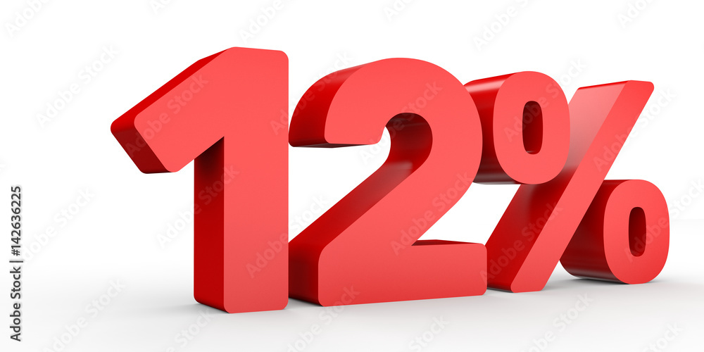 Twelve percent off. Discount 12 %.