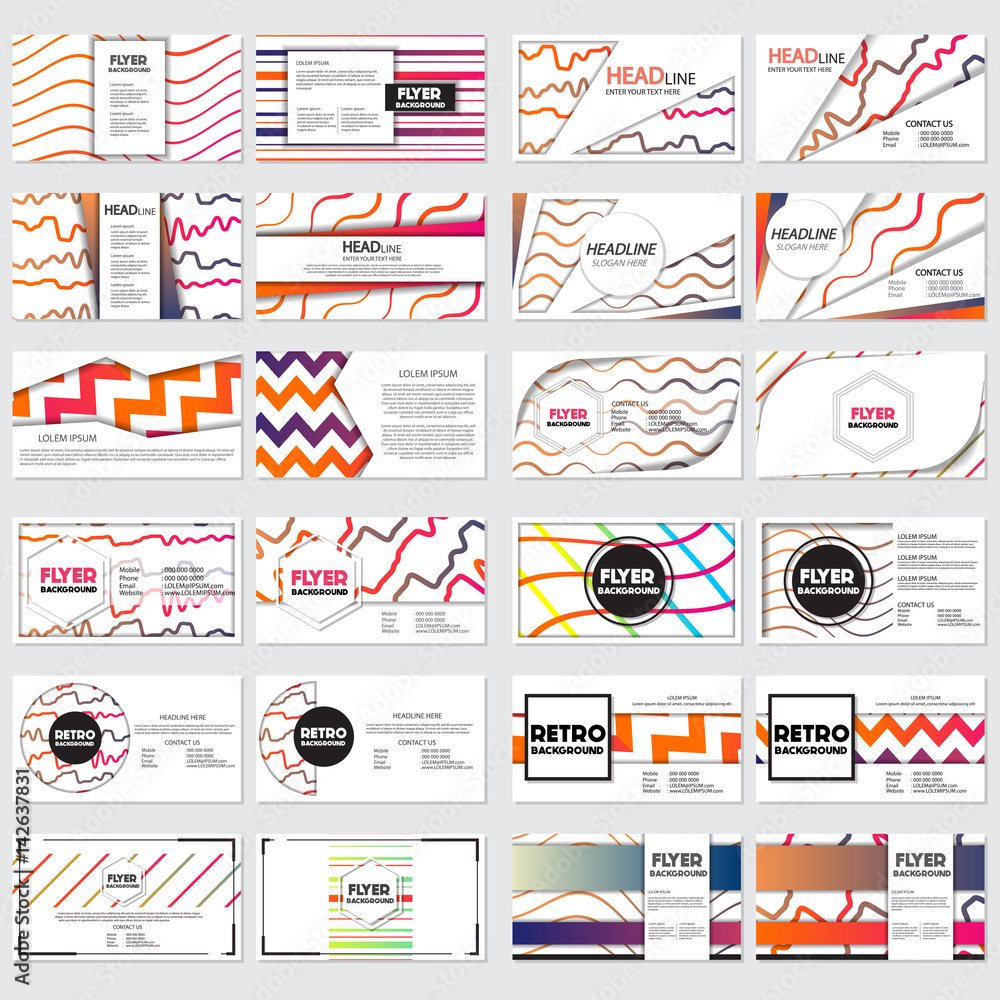 Naklejka premium fresh background flyer style background Design Template