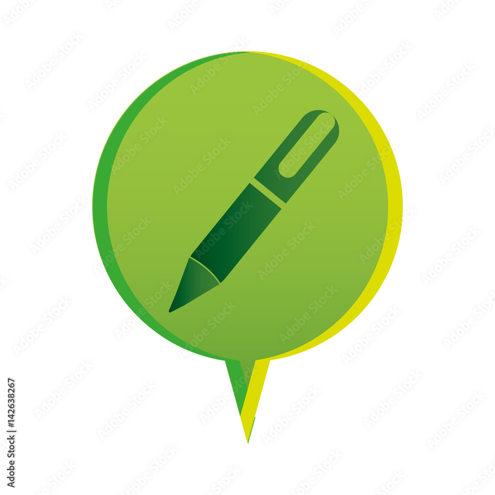 flat pen icon education, vector illustration design flat pen icon education, vector illustration design