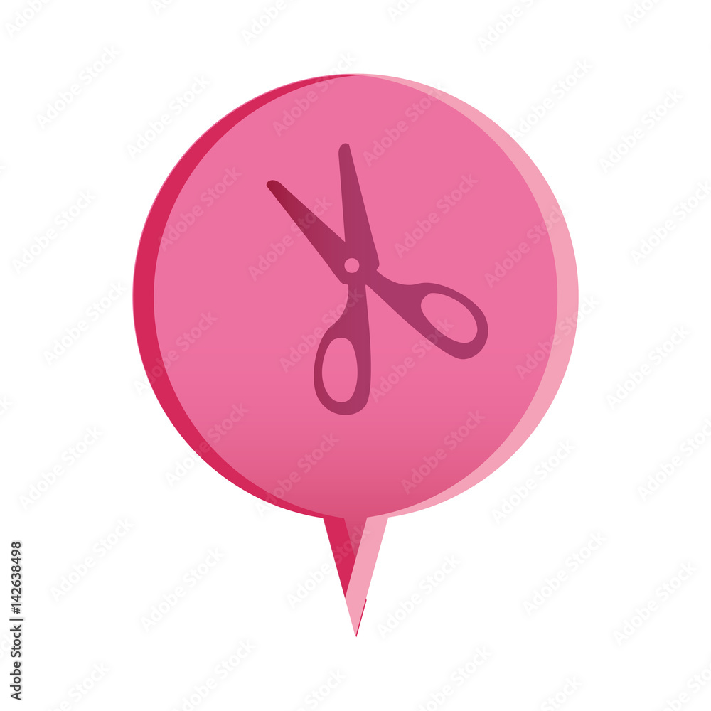 flat scissors icon education, vector illustration design flat scissors icon education, vector illustration design