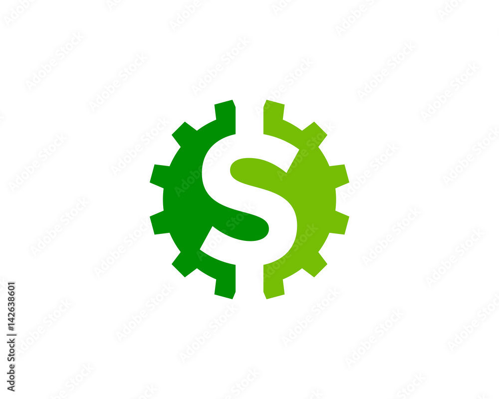 Money Gear Icon Logo Desing Element Money Gear Icon Logo Desing Element