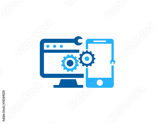 Device Repair Icon Logo Design Element