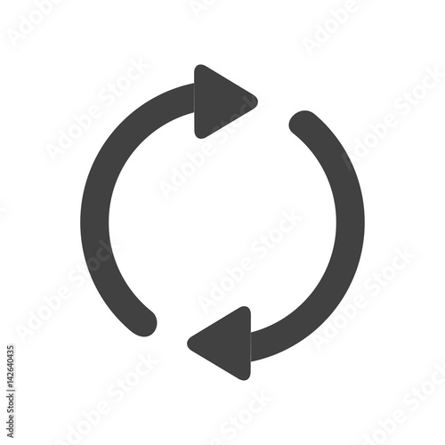 Vector icon four reboot red blue green and black color