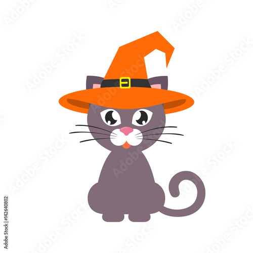 cartoon witch cat 