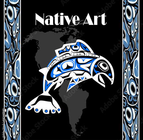 native salmon Vector