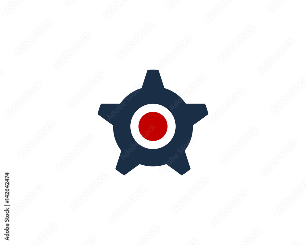 Star Gear Icon Logo Design Element Star Gear Icon Logo Design Element