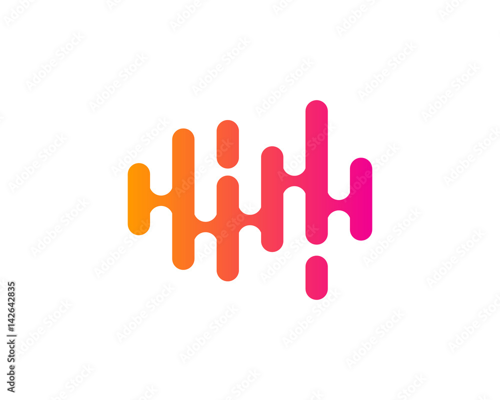 Modern Wave Icon Logo Design Element Modern Wave Icon Logo Design Element