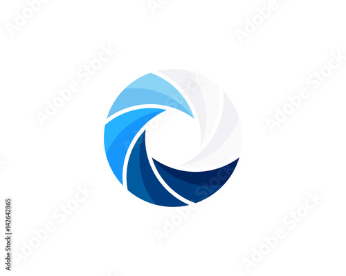 Photo Wave Icon Logo Design Element