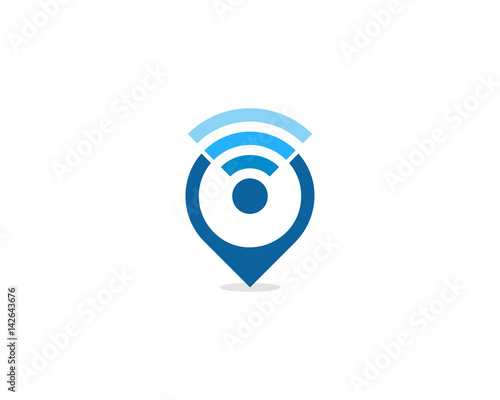 Local Wifi Icon Logo Design Element