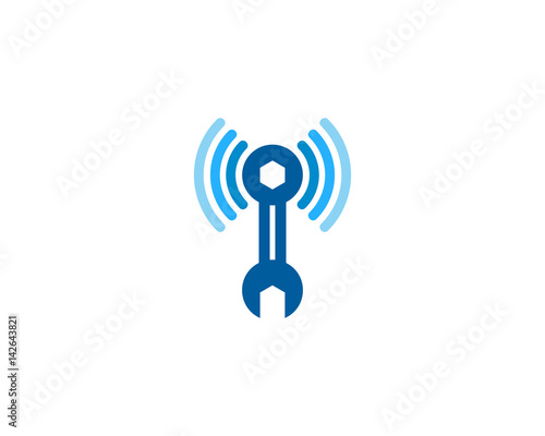 Wifi Repair Icon Logo Design Element
