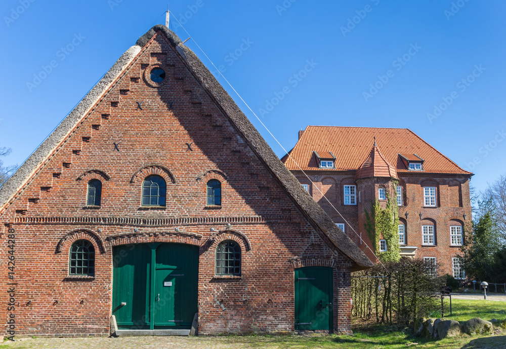 Barn at the baroque castle Agathenburg in Lower Saxony Barn at the baroque castle Agathenburg in Lower Saxony