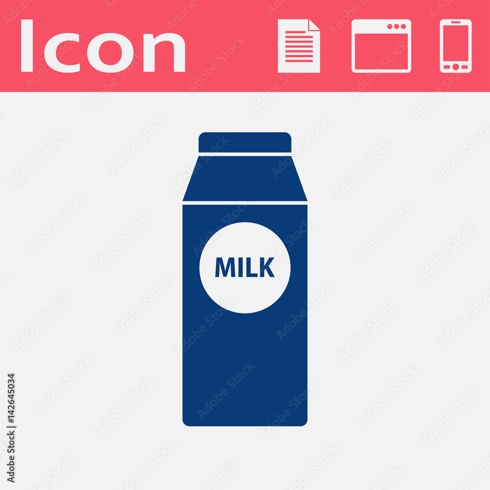 kitchen icon of milk kitchen icon of milk