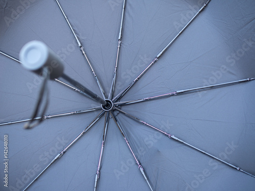 under the umbrella